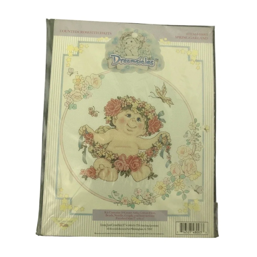 Dreamsicles Counted Cross Stitch Kit Spring Garland From Just Cross Stitch New